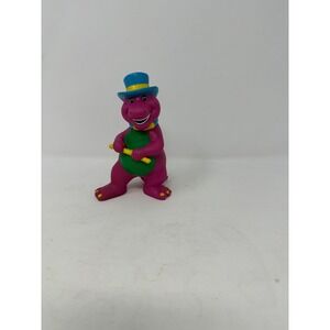 Vintage Barney Dinosaur PVC Figure Top Hat and Cane Performer 1992 Lyons Group
